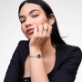 DANIEL WELLINGTON - OROLOGIO QUADRO MINI ARCH 3-LINK ARTIC SUNRAY SILVER - 15.4X18.2MM