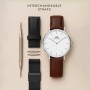 DANIEL WELLINGTON - OROLOGIO CLASSIC PIANO LINK SILVER UNITONE - 40MM