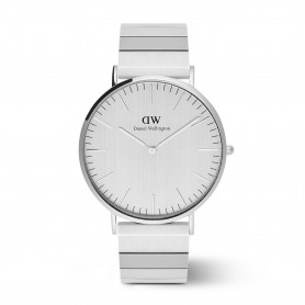 DANIEL WELLINGTON - OROLOGIO CLASSIC PIANO LINK SILVER UNITONE - 40MM
