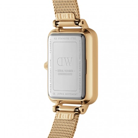DANIEL WELLINGTON - OROLOGIO QUADRO PRESSED EVERGOLD - 20X26MM