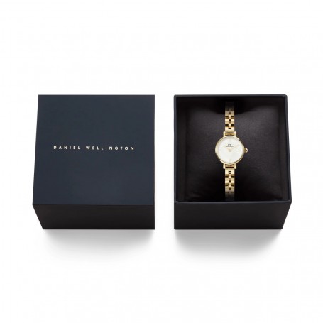 DANIEL WELLINGTON - OROLOGIO PETITE MINI ARCH 3-LINK WHITE GOLD - 19MM