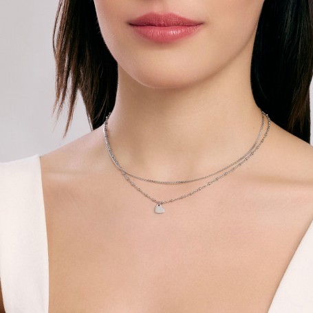 KIDULT - COLLEZIONE STYLE 30 - GIROCOLLO CON CATENE E CIONDOLO CUORE