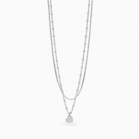 KIDULT - COLLEZIONE STYLE 30 - GIROCOLLO CON CATENE E CIONDOLO CUORE