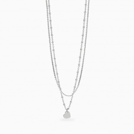 KIDULT - COLLEZIONE STYLE 30 - GIROCOLLO CON CATENE E CIONDOLO CUORE