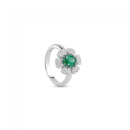 SALVINI - INCANTESIMO -  Anello brill.smeraldi mis.13 - small