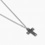 KIDULT - COLLEZIONE STYLE 01 - COLLANA DA UOMO CON CROCE NERA
