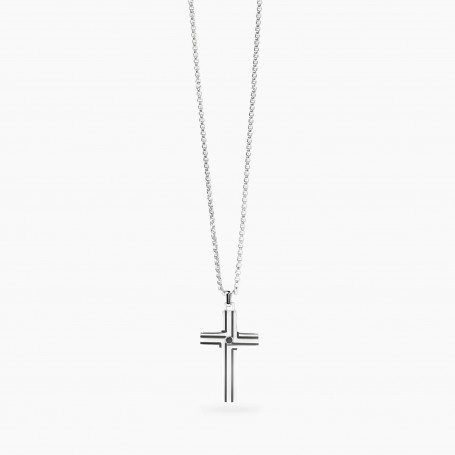 KIDULT - COLLEZIONE STYLE 01 - COLLANA CON CATENA VENETA E CROCE