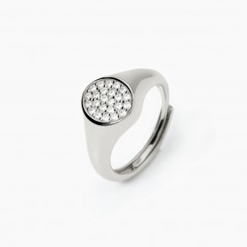MABINA - COLLEZIONE CHEVALIER - ANELLO CHEVALIER CON ZIRCONI