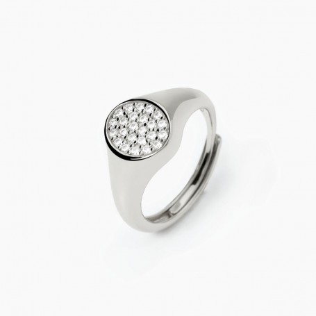 MABINA - COLLEZIONE CHEVALIER - ANELLO CHEVALIER CON ZIRCONI