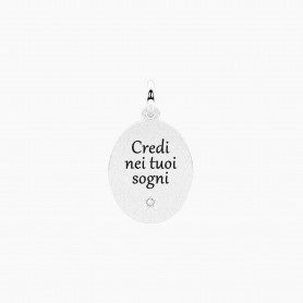 KIDULT - COLLEZIONE CREDI NEI TUOI SOGNI - CIONDOLO OVALE CREDI NEI TUOI SOGNI