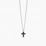 MABINA - COLLEZIONE MYSTICAL - COLLANA UOMO IN ARGENTO CON CROCE