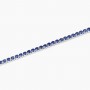 MABINA - COLLEZIONE MINI TENNIS - BRACCIALE TENNIS UOMO CON ZAFFIRI SINTETICI