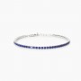 MABINA - COLLEZIONE MINI TENNIS - BRACCIALE TENNIS UOMO CON ZAFFIRI SINTETICI