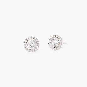 MABINA - COLLEZIONE REVIVAL - ORECCHINI LOBO CON ZIRCONI
