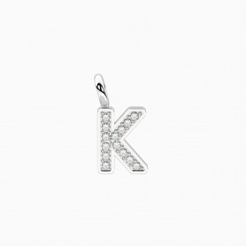 KIDULT - COLLEZIONE INIZIALE - CIONDOLO CON LETTERA K IN CRISTALLI