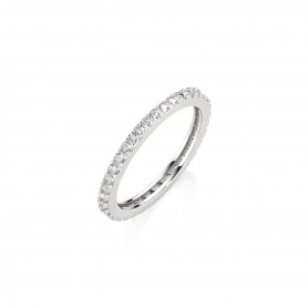 AMEN - ANELLO VERETTA CON ZIRCONI 1,5MM