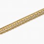 KIDULT - COLLEZIONE STYLE 08 - BRACCIALE CATENE DORATE CON PERLE E TENNIS DI CRISTALLI