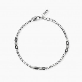 KIDULT - COLLEZIONE STYLE 03 - BRACCIALE IN ACCIAIO E EMATITE