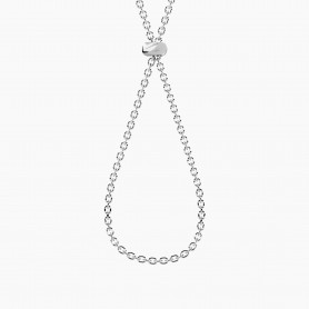 KIDULT - COLLEZIONE INTRECCIO - COLLANA COMPONIBILE CON CATENA DIAMANTATA