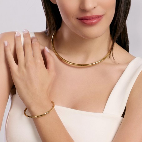 KIDULT - COLLEZIONE STYLE 56 - BRACCIALE BANGLE IN ACCIAIO DORATO