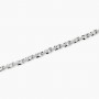 KIDULT - COLLEZIONE STYLE 05 - BRACCIALE UOMO REGOLABILE CON CATENA IN ACCIAIO ARGENTATO
