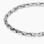 KIDULT - COLLEZIONE STYLE 05 - BRACCIALE UOMO REGOLABILE CON CATENA IN ACCIAIO ARGENTATO