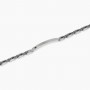 KIDULT - COLLEZIONE STYLE 21 - BRACCIALE UOMO IN ACCIAIO CON PIASTRINA E INSERTI CERAMICA