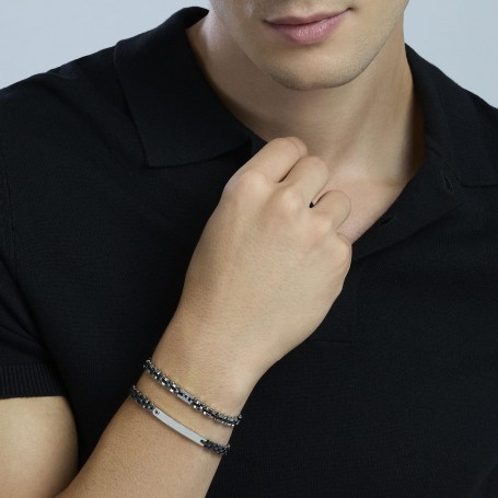 KIDULT - COLLEZIONE STYLE 22 - BRACCIALE IN CERAMICA CON PIASTRA CENTRALE
