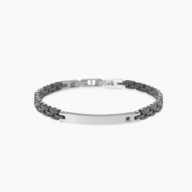 KIDULT - COLLEZIONE STYLE 22 - BRACCIALE IN CERAMICA CON PIASTRA CENTRALE