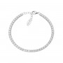 AMEN - BRACCIALE TENNIS 3MM CON ZIRCONI BIANCHI