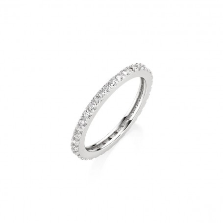 AMEN - ANELLO VERETTA CON ZIRCONI 1,5MM