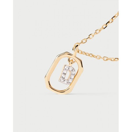 PDPAOLA - COLLANA CON LETTERA D MINI