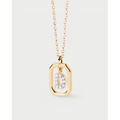 PDPAOLA - COLLANA CON LETTERA D MINI