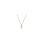 OPS - COLLANA HOLY CON PENDENTE A CROCE IN ACCIAIO E ZIRCONI