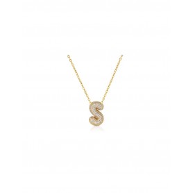 OPS - COLLANA BUBBLE LETTERA S