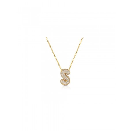 OPS - COLLANA BUBBLE LETTERA S