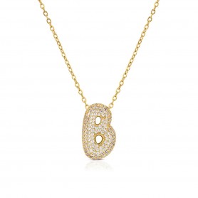 OPS - COLLANA BUBBLE LETTERA B