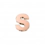 ELEMENTS - CHARM LETTERA S IN ORO ROSA
