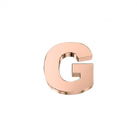 ELEMENTS - CHARM LETTERA G IN ORO ROSA