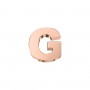 ELEMENTS - CHARM LETTERA G IN ORO ROSA