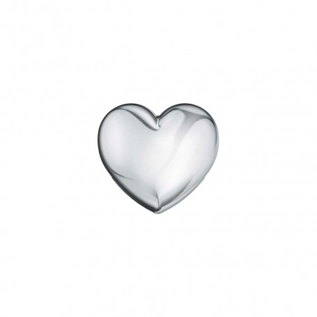 ELEMENTS - CHARM CUORE PIENO IN ORO BIANCO