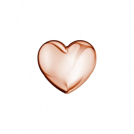 ELEMENTS - CHARM CUORE PIENO IN ORO ROSA