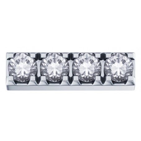 ELEMENTS - CHARM LUCCIOLE CON 4 DIAMANTI BIANCHI IN ORO BIANCO