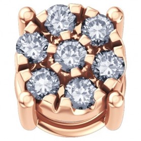 ELEMENTS - CHARM STARLIGHT IN ORO ROSA E DIAMANTE BIANCO