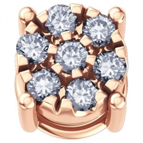 ELEMENTS - CHARM STARLIGHT IN ORO ROSA E DIAMANTE BIANCO