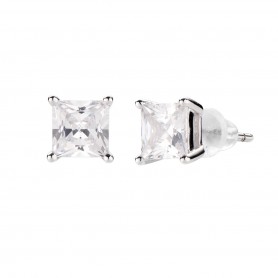 AMEN - ORECCHINI DIAMONDS CON PUNTO LUCE QUADRATO MEDIO