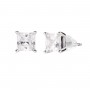AMEN - ORECCHINI DIAMONDS CON PUNTO LUCE QUADRATO MEDIO