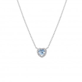 AMEN - COLLANA DOLCE CUORE ACQUAMARINA