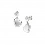 AMEN - ORECCHINI CUORI GEMELLI CON ZIRCONE