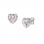 AMEN - ORECCHINI DOLCE CUORE ROSA MORGANITE